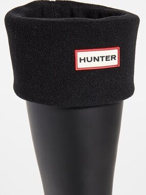 Hunter Black Boot Socks with Red Box Accent
